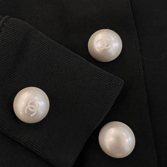 Chanel Pearl Embellished Button Detail Long Sleeve Blouse - Picture 5 of 8